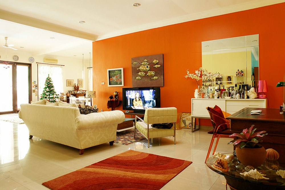 Sơn màu cam đào đẹp